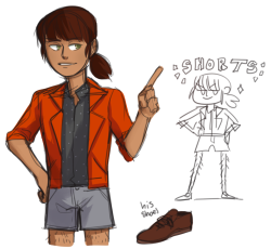 yaushie:  miles and adrienne doodles from the stream the other