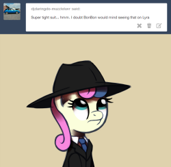 ask-canterlot-musicians:  Oh my, Bonnie… Your face is, uh…
