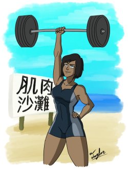 coonfootproductions:  Quick Sketch: Queen of the Beach by Coonfoot