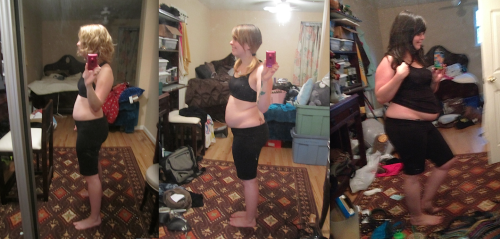 from-thin-to-fat:  ChubbyByChoice popping in, just wanted to share an update! (Hopefully all three of these photos will go through, otherwise I may have to send them in separate posts) Just figured yâ€™all were due another before/after ~
