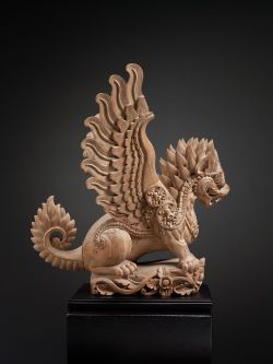 virtual-artifacts:Garuda Lion Mythical BeastBali, IndonesiaWoodEarly