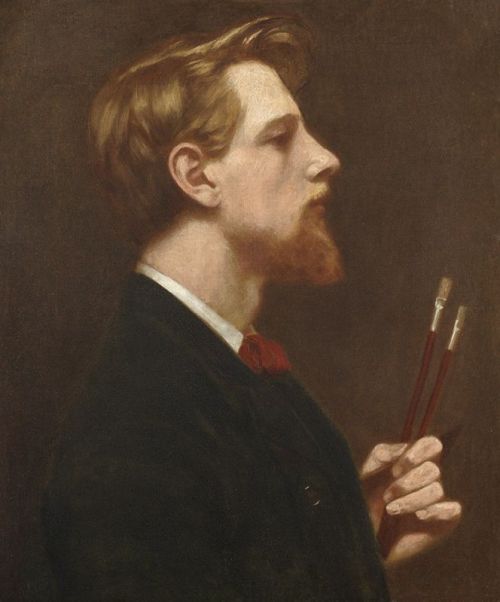 defilededandies:  44. Thomas Cooper Gotch, 1854-1931Self-Portrait