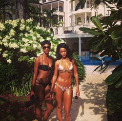 nasty-gyalxxx:  Rihanna’s friend looks better in this photo 