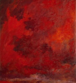  Jon Schueler, Red Sky, 1958, oil on canvas, 60 x 56 in 