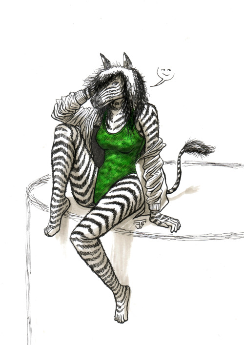 Stripes and CamoTried my hand at using a copic marker for shading.