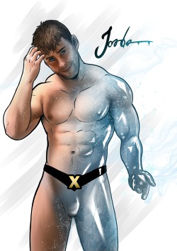 jordenarts:  finished Iceman (art by Jorden)