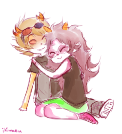  Anonymous: Can you draw some SolFef cuddling? pwease!! i wuv