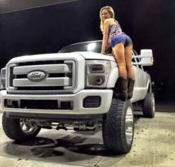 Sexy girl and truck