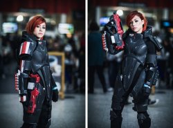 dorkly:  FemShep Cosplay Honestly, you give ANYONE that much