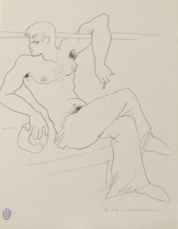 Jean Cocteau (French, 1889-1963), Marin à la cigarette [Sailor