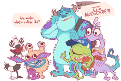 graphitedoll:  I WISH I WAS BACK IN COLLEGE !!! i also wish there was a multiplex closer to where i live… ahaha… btw, this is transparent for all your needs :3  AAAAAAAAAAAAAAAA(real monsters ;u; )