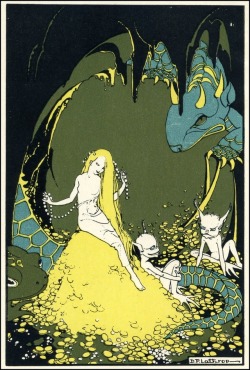 artist-lathrop: Illustration for The Treasure of Carcassonne,