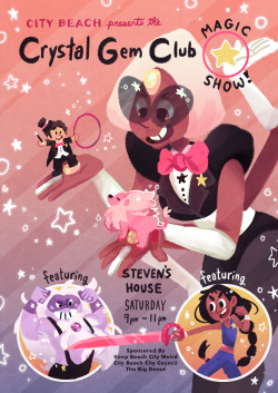 laughingbear:  Here’s my piece for the @crystalgemzine ! ;v;