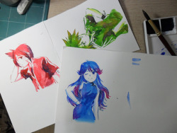 kipam:  watercolor  ((∩´︶`∩))~♪