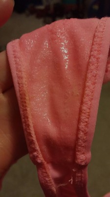 freakwonders:  Dripping panties before bed c:    Message me if