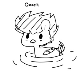 ask-blueflame:thejakevale:  ask-blueflame:  Quack.   ?  You do