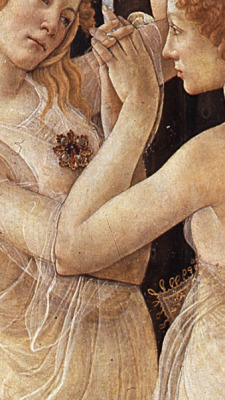 detailsofpaintings:  Botticelli, Hands in Primavera  1482