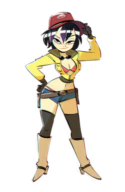 cheesecakes-by-lynx:Quick drawthread request.  Gogo Tomago dressed