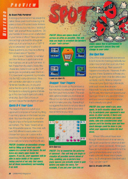 oldgamemags:  Gamepro #13, August 1990 - A preview of Spot -