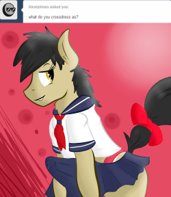 askjamestempest:  alot of stuff but my favorite is school mare~