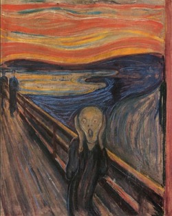 criwes:  Anxiety series by Edvard Munch  The Scream (1893)Despair