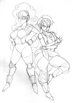 Another thing I’m working on. Zangya and Selypa costume