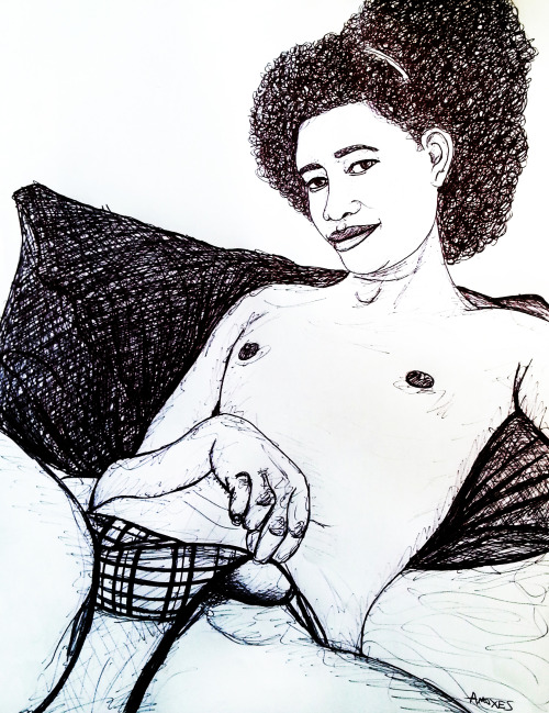 amoxes Â  said:Ladies with a little extra Â  Â (Bic series)http:/transeroticart.tumblr.com Â  said:Some examples of the fine work of the artist who goes by the handleÂ â€œAmoxesâ€. Â To see more of this superb artistâ€™s work, visit: Â Â http://amoxes.tu