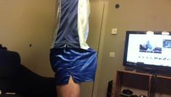 hellokrieke007:  special for these shorts lovers; blue shiny