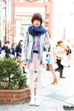 tokyo-fashion:  16-year-old Annu on the street in Harajuku with