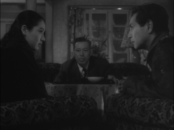 shihlun:Triangular composition in The Idiot (1951) directed by