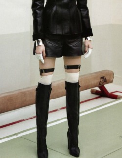 ampersand-et:  kati nescher in “leather hits” by josh olins
