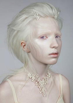 quirkyprotagonist:  Nastya Zhidkova - albino model 