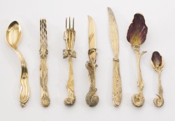  Salvador Dali – Ménagère (Cutlery Set) 1957 Six pieces (silver-gilt)