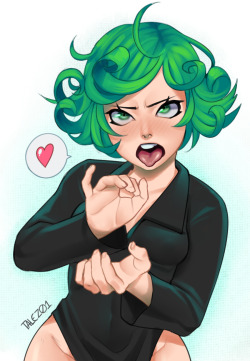 talezshittyblog:  Tatsumaki drinking an invisible tea 