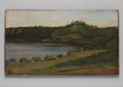 the-met-art:  Lake Albano and Castel Gandolfo by Camille Corot,