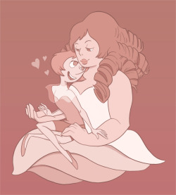 kencandraw:  little pearl & her giant woman 