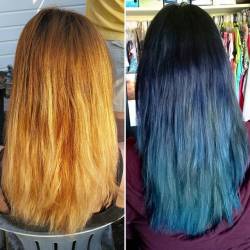 Cheyenne’s hair before and after… it looks better