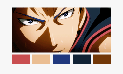 aomines: aomine daiki - knb season 1 colour palettes 