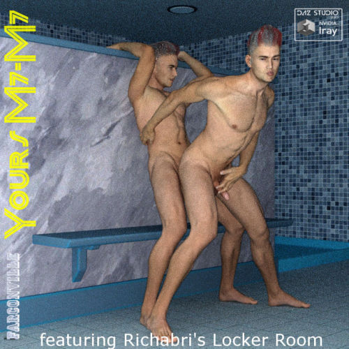 Yours  for M7M7 is a pose set made for Michael 7 and M7 (12 poses), and  corresponding genital poses. Always SET LIMITS ON when prompted by DAZ  Studio. You will need Richabri’s The Locker Room. 37% off until 6/20/2017! Check it out!Yours M7M7 