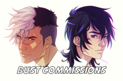 krederic:  krederic:  Price: ฮ  What: Full-coloured bust commissions!