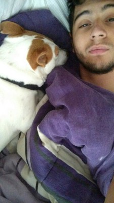 catdog33:  novaschaos:  Someone got cold and wanted to cuddle