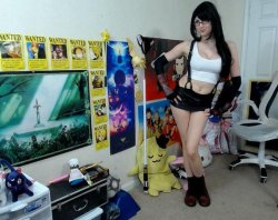 irishgamer1:  Tifa Lockhart sexy nude and masturbation cosplay.