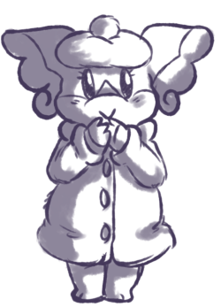 bunne in her coat