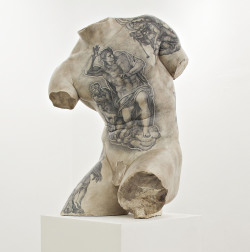 ce-sac-contient:  Fabio Viale - Kouros, 2015 White marble,