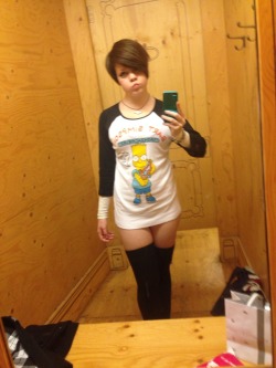 princessdeathx:  vile photo but my new bart simpson top is totally rad as fuck