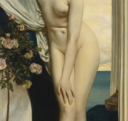 detailsofpaintings:  Frederic Leighton, Venus Disrobing for the