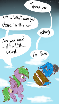 ask-gamer-pony:  askspaiki you’re never seen earth pony floating