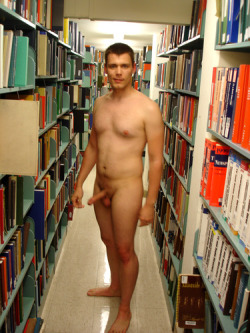 exposingexhibitionists:  rmbjr59:  Naked man library hot  New