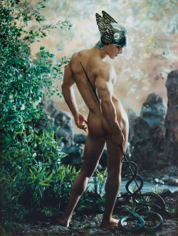 theknightofcups:  ‘Mercure’ by Pierre et Gilles.