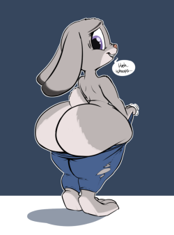 nsfwlk:  And here’s a colored version of Judy Hipps for a commission.